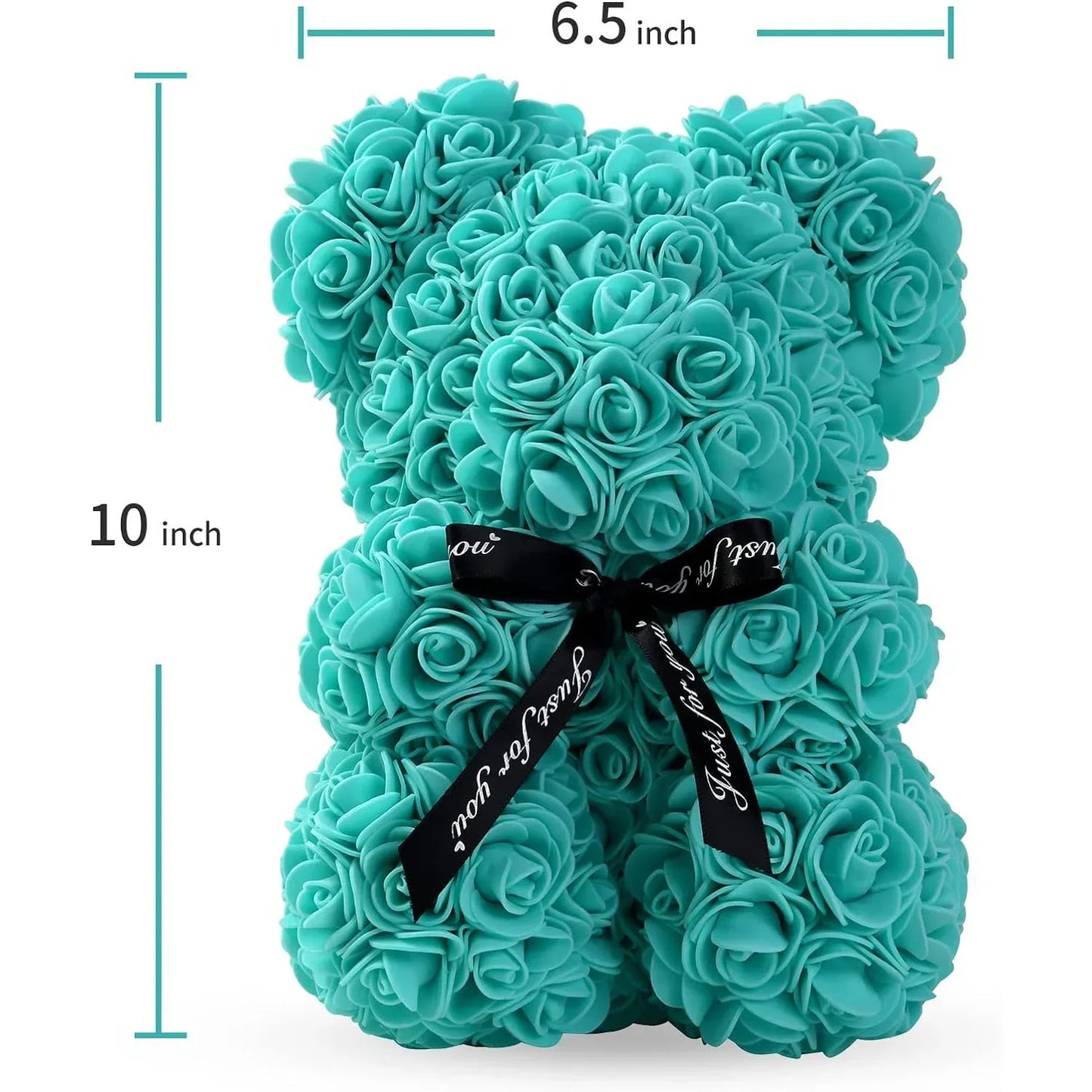Valentine's Day Artificial Flower Eternal Rose Teddy Bear for Birthday Anniversary Gifts & Decor Miniatures A for my girlfriend
