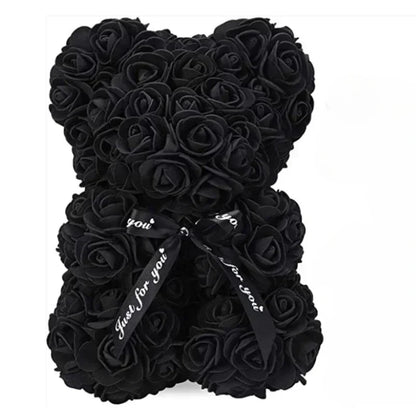 Valentine's Day Artificial Flower Eternal Rose Teddy Bear for Birthday Anniversary Gifts & Decor Miniatures A for my girlfriend