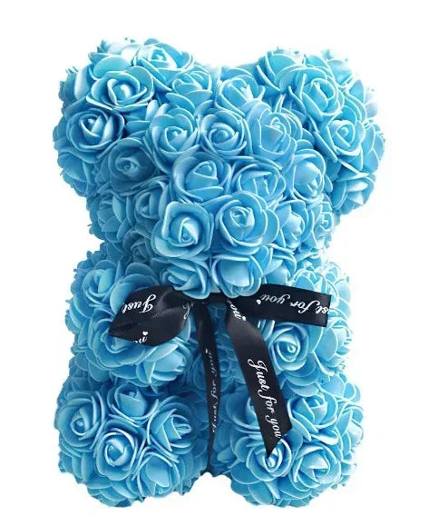 Valentine's Day Artificial Flower Eternal Rose Teddy Bear for Birthday Anniversary Gifts & Decor Miniatures A for my girlfriend